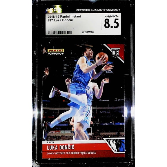 2018-19 Panini Instant #97 Luka Doncic CGC NM-MINT+ 8.5 RC Rookie Dallas Mavericks  (Serial Number May Vary)