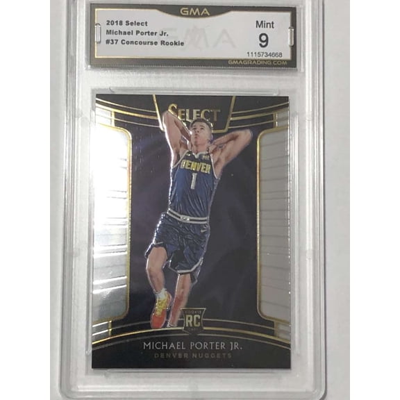 2018-19 Select Basketball Concourse #37 Michael Porter Jr. RC Rookie SP RC Rookie Denver Nuggets GMA 9 Panini Trading Card (Serial Number May Vary)