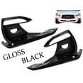 thumbnail image 1 of 2018 2019 2020 2021 2022 2023 2024 Compatible With Infiniti Q50 Q50s Sport Front Bumper Fog Light Cover Left Driver Right Passenger Set Gloss Black, 1 of 5