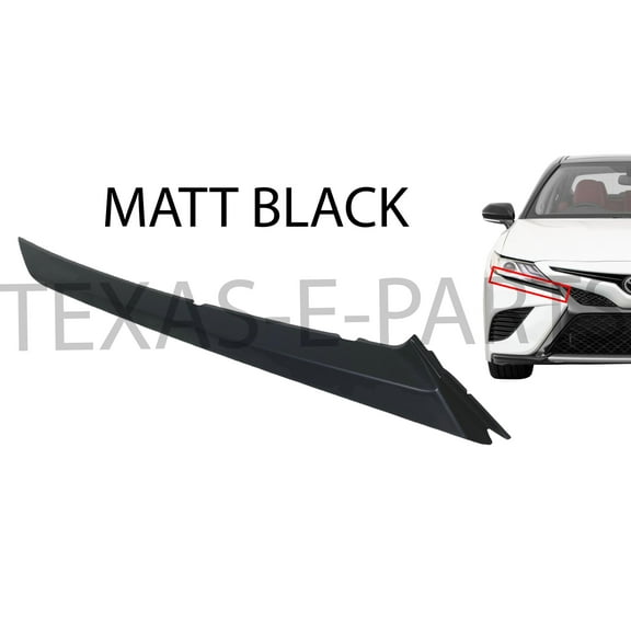2018 2019 2020 2021 2022 2023 2024 Compatible With Toyota Camry XSE SE Right Front Head Light Molding Trim Passenger Side Matte Black