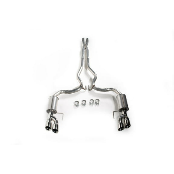 Roush 2018-2025 Mustang 5.0L V8 Cat-Back Exhaust Kit (Quad Tip Non-Active)