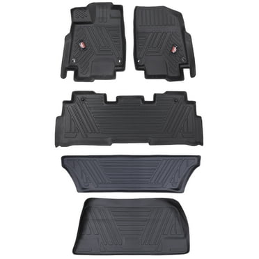 YITAMOTOR 5-Piece All-Weather Floor Mats & Cargo Liner Set For Honda Odyssey 2018-2025 (TPE Rubber, Black)