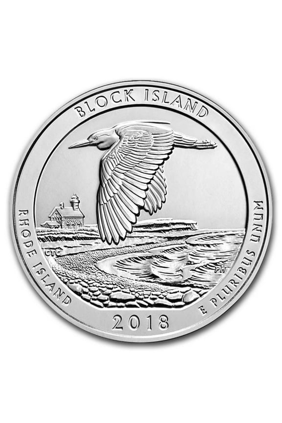 2018 5 oz Silver ATB Block Island National Wildlife Refuge, RI