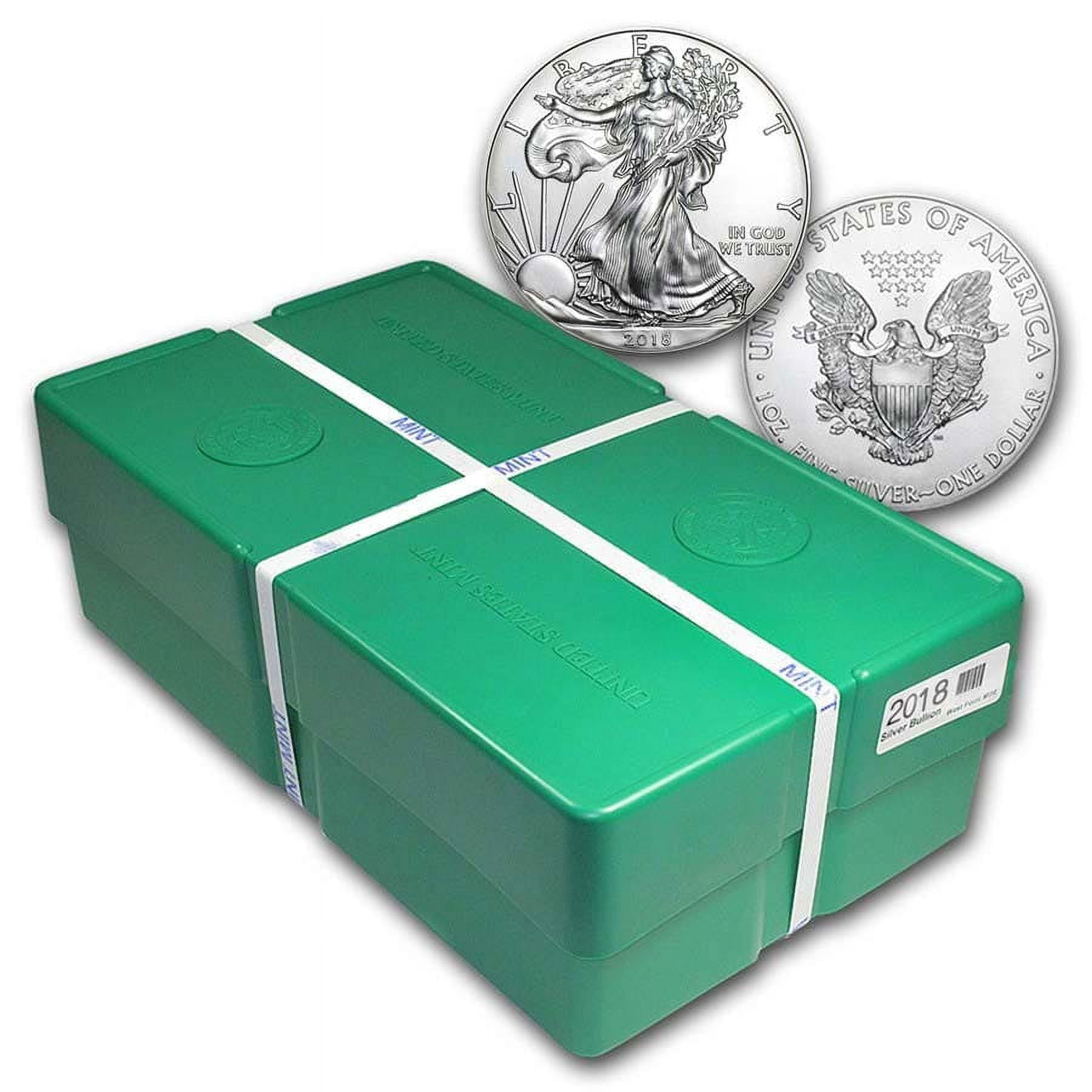 2018 500-Coin American Silver Eagle Monster Box (Sealed) - Walmart.com