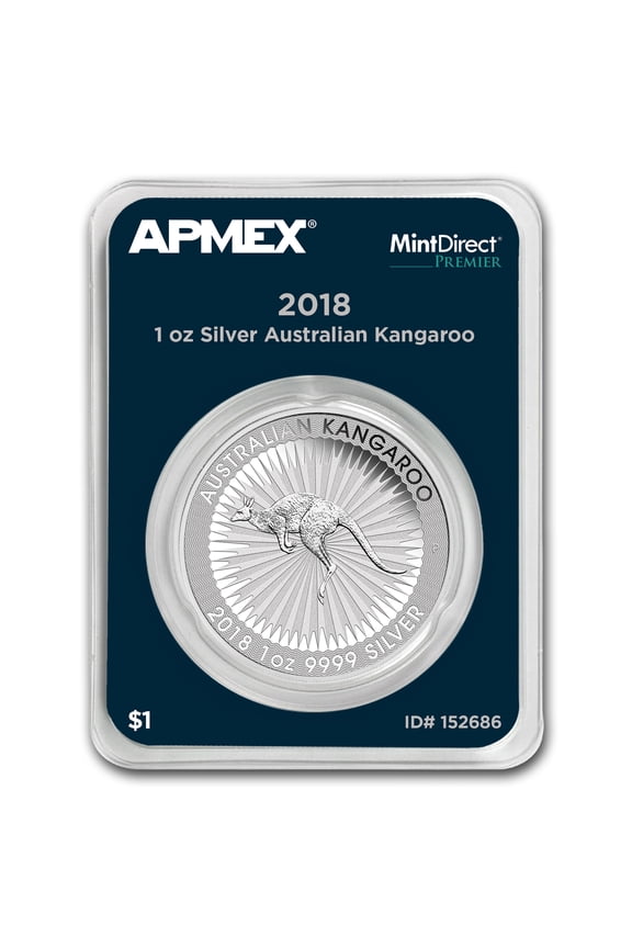 2018 AUS 1 oz Silver Kangaroo (MintDirect Premier Single)