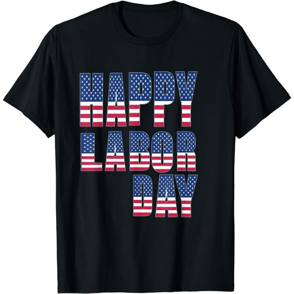 2018 American Flag Labor Day Tee T-Shirt