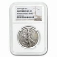 thumbnail image 1 of 2018 American Silver Eagle MS-69 NGC (Error, Rev Struck Thru), 1 of 4