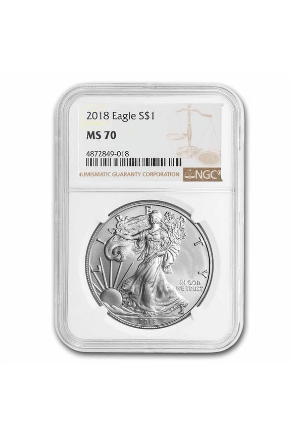 2018 American Silver Eagle MS-70 NGC