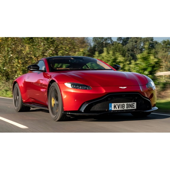2018 Aston Martin Vantage UK - 20x30 Inch Glossy Laminated Poster - Stunning Detail and Bold Colors