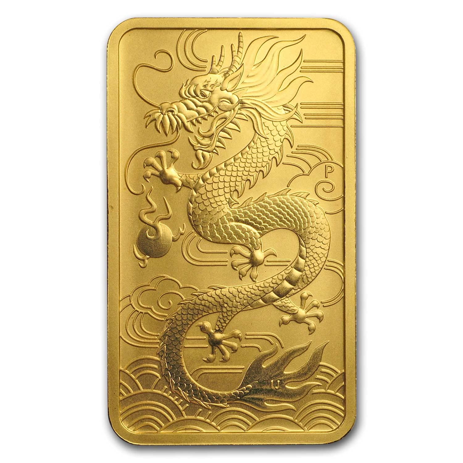 2018 Australia 1 oz Gold Dragon Rectangular Coin BU