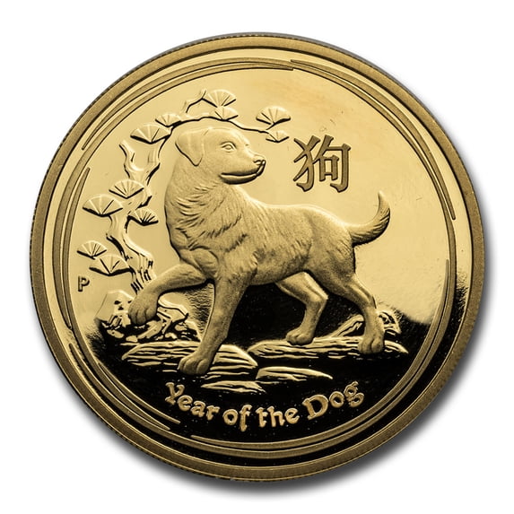2018 Australia 1 oz Gold Lunar Dog Proof (w/box & COA)