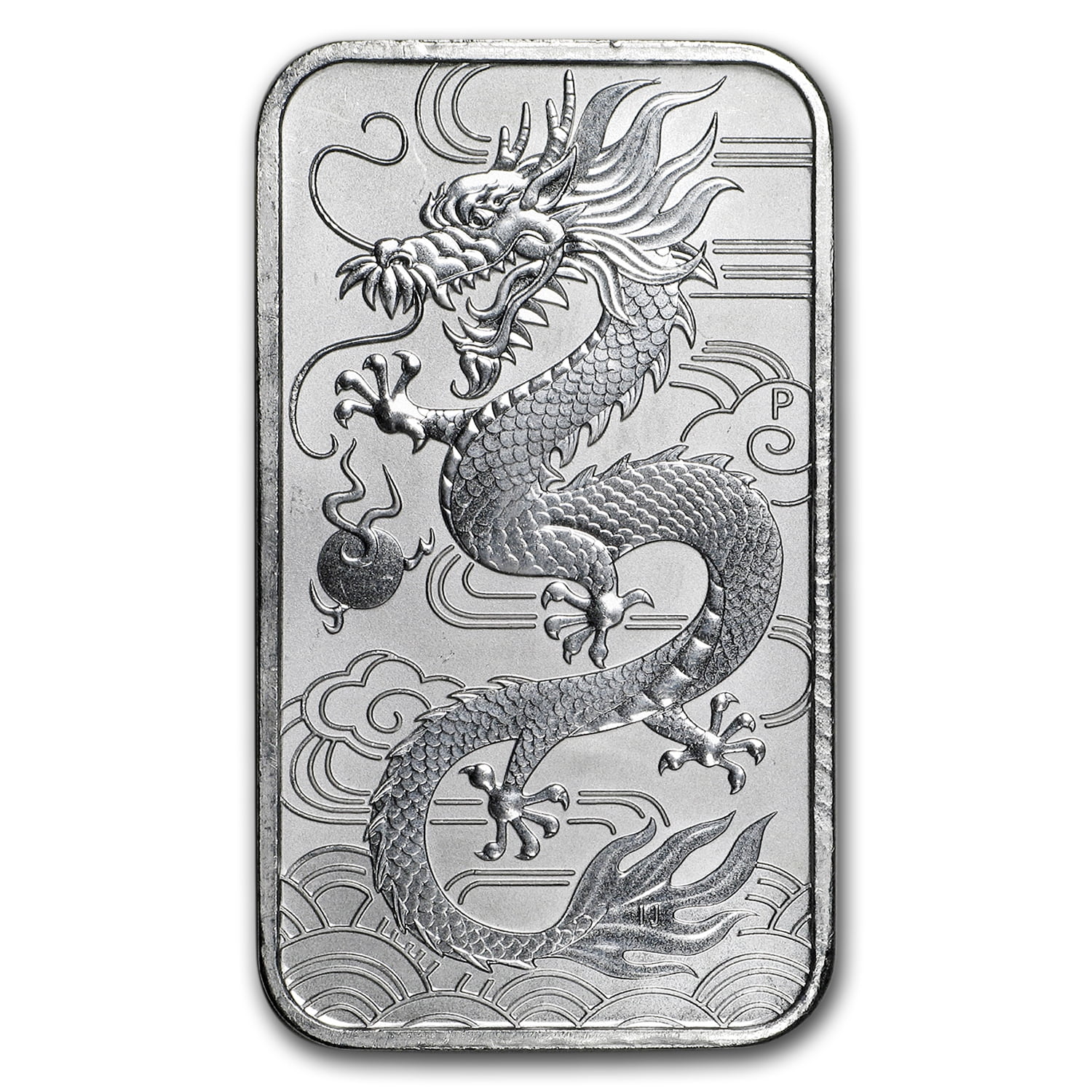 2018 Australia 1 oz Silver Dragon (Abrasions)