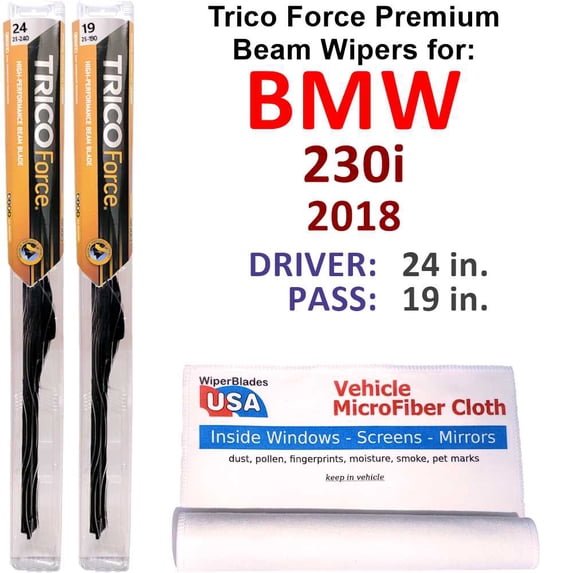 2018 BMW 230i Performance Beam Wipers (Set of 2)