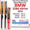 thumbnail image 1 of 2018 BMW 328d xDrive Performance Beam Wipers (Set of 3) w/Rear Wiper, 1 of 3