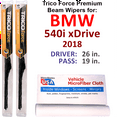 thumbnail image 1 of 2018 BMW 540i xDrive Performance Beam Wipers (Set of 2), 1 of 3