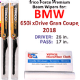 thumbnail image 1 of 2018 BMW 650i xDrive Gran Coupe Performance Beam Wipers (Set of 2), 1 of 3