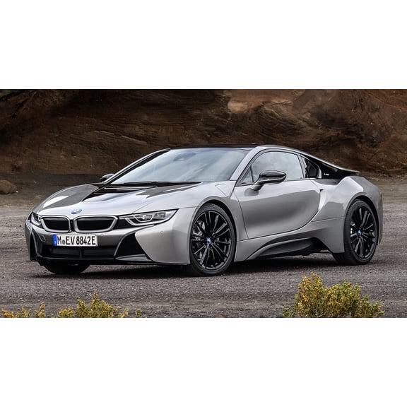 2018 BMW i8 - 12x18 Inch Laminated Poster - Stunning Detail and Bold Colors