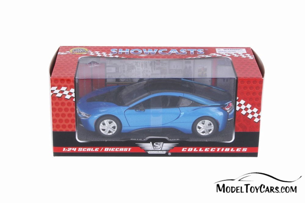 2018 BMW i8 Coupe Hardtop, Blue - Showcasts 79359BU - 1/24 Scale Diecast Model Toy Car