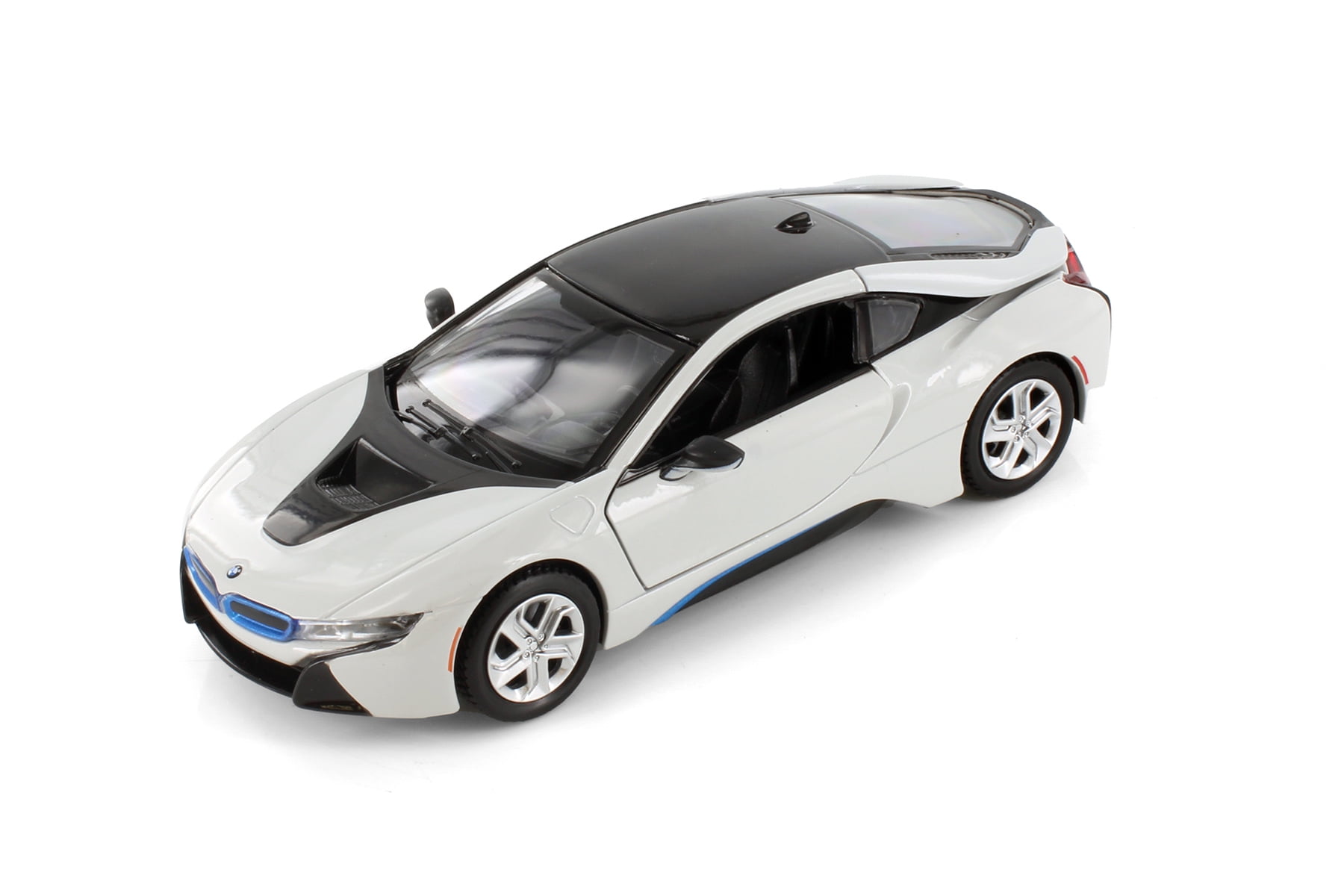 2018 BMW i8 Coupe, Silver w/Black Accents - Showcasts 71359D - 1/24 Scale Diecast Model Car