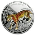 thumbnail image 1 of 2018 Nicaragua 1 oz Silver 100 Córdobas Wildlife: Jaguar, 1 of 4