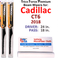thumbnail image 1 of 2018 Cadillac CT6 Performance Beam Wipers (Set of 2), 1 of 3