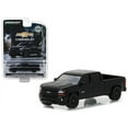 thumbnail image 1 of 2018 Chevrolet Silverado 1500 Z71 Pickup Truck Black Midnight Edition Hobby Exclusive 1/64 Diecast Model by Greenlight, 1 of 2