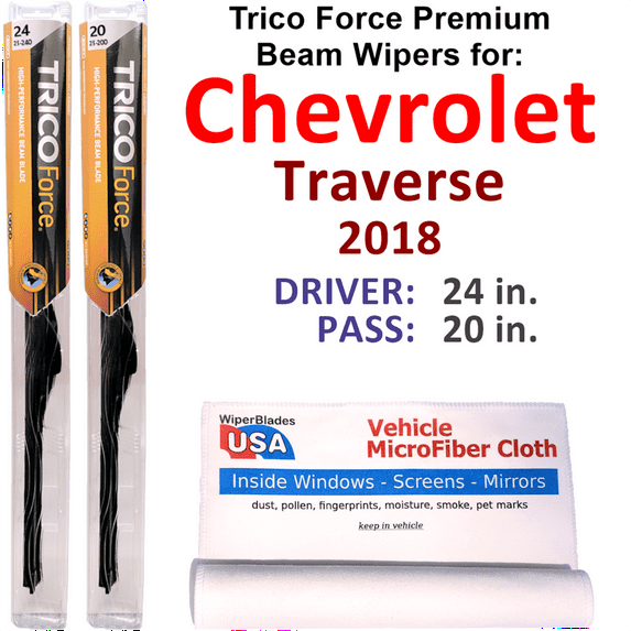 2018 Chevrolet Traverse Performance Beam Wipers (Set of 2)