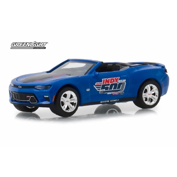 2018 Chevy Camaro SS Convertible, 102 Running Indy 500 Presented by PennGrade Motor Oil 500 Festival Event Car - Greenlight 30004/48 - 1/64 scale Diecast Model Toy Car