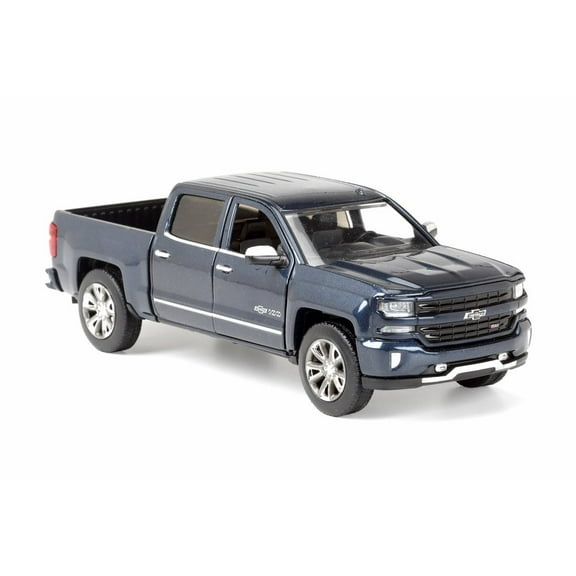 2018 Chevy Silverado Pick-Up Truck (Centennial Edition), Steel Blue - Motor Max 79353BU - 1/27 Scale Diecast Model Toy Car
