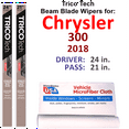 thumbnail image 1 of 2018 Chrysler 300 Beam Blade Wipers (Set of 2), 1 of 3