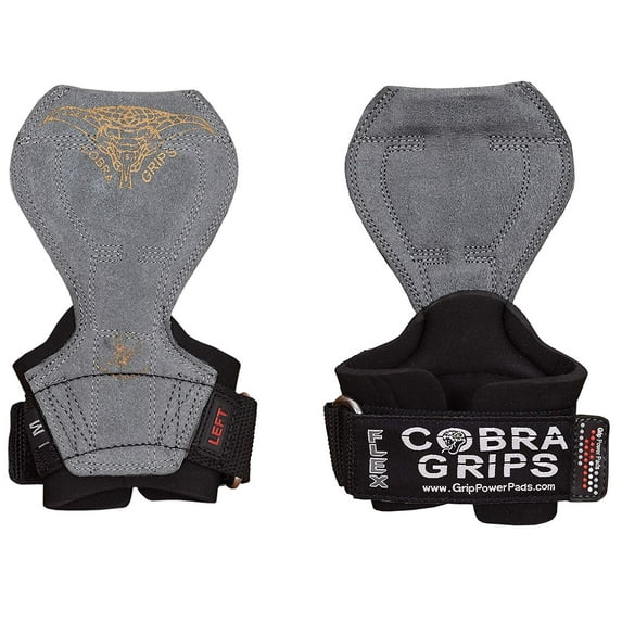 2018 Cobra Grips Flex Model Weight Lifting Gloves Heavy Duty Straps Alternative Power Lifting Hooks Best for Deadlifts with Padded Wrist Wrap Support Bodybuilding
