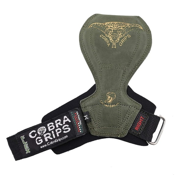 2018 Cobra Grips Flex Model Weight Lifting Gloves Heavy Duty Straps Alternative Power Lifting Hooks Best for Deadlifts with Padded Wrist Wrap Support Bodybuilding