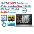 thumbnail image 1 of 2018 Dell Inspiron 5000 Business Laptop PC, 15.6 Inch Full HD IPS Touchscreen,Core i5-8250U (Beat i7-7500U), 8GB RAM, 1TB HDD, Backlit keyboard, HDMI, No CD/DVD drive,Windows 10, Silver, 1 of 4