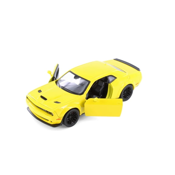 2018 Dodge Challenger SRT Hellcat Widebody Hard Top, Yellow - Showcasts 71350YL - 1/24 Scale Diecast Model Car