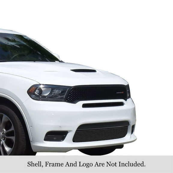 2018 Dodge Durango RT/SRT 2019-2020 Dodge Durango GT/RT/SRT Without Adaptive Cruise Control Lower Bumper Stainless Steel Black Powder Coated Horizontal Billet Grille
