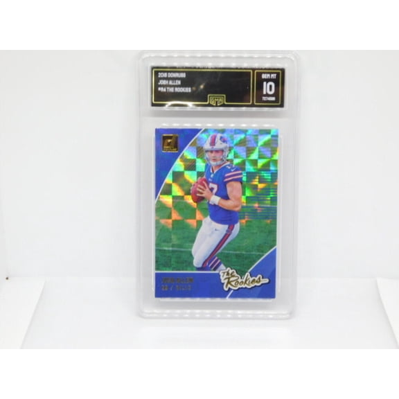 2018 Donruss The Rookies #R4 Josh Allen Buffalo Bills Rookie RC GMA 10 Serial Number May Vary Panini Trading Card