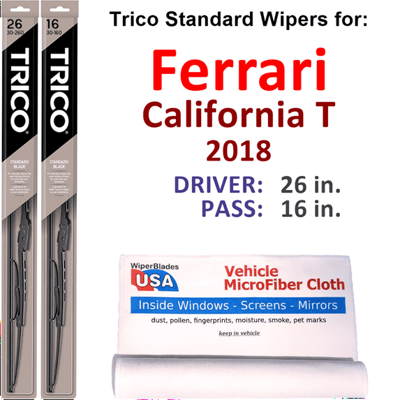 2018 Ferrari California T Wiper Blades (Set of 2)