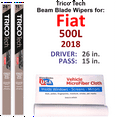 thumbnail image 1 of 2018 Fiat 500L Beam Blade Wipers (Set of 2), 1 of 3