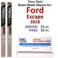 thumbnail image 1 of 2018 Ford Escape Beam Blade Wipers (Set of 2), 1 of 4