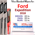 thumbnail image 1 of 2018 Ford Expedition Wiper Blades (Set of 3) w/Rear Wiper, 1 of 3