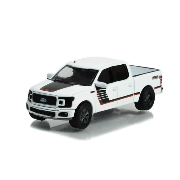 2018 Ford F-150 Lariat FX4, Oxford White - Greenlight 35250D/48 - 1/64 Scale Diecast Model Car