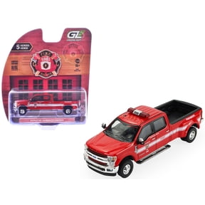 2018 Ford F-350 Pickup Truck "Los Angeles Fire Department" Red with White Stripes "Fire & Rescue" Series #5 1/64 Diecast Model Car by Greenlight