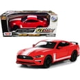 thumbnail image 1 of Diecast 2018 Ford Mustang GT 5.0 Red with White Stripes "GT Racing" Series 1/24 Diecast Model Car by Motormax, 1 of 5