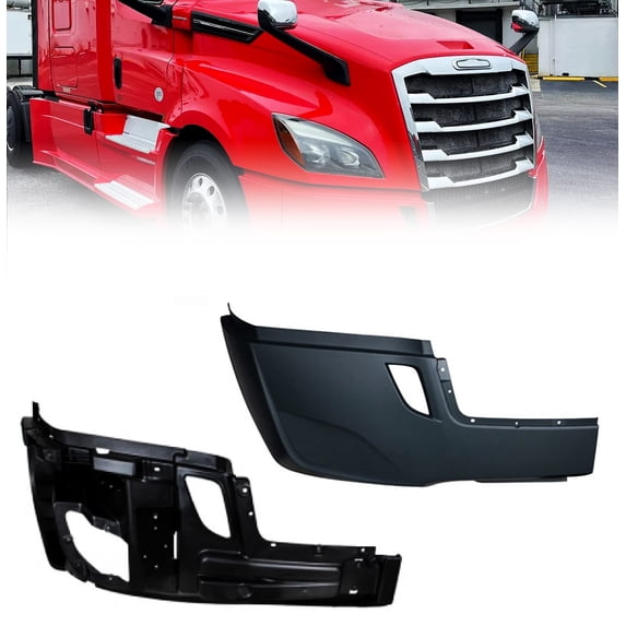 2018+ Freightliner Cascadia Bumper Cover w/Inner Support Reinforcement Right Side