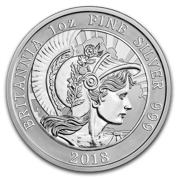 2018 Great Britain 1 oz Reverse Proof Silver Britannia