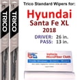 thumbnail image 1 of 2018 Hyundai Santa Fe XL Wiper Blades (Set of 2), 1 of 4