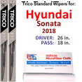 thumbnail image 1 of 2018 Hyundai Sonata Wiper Blades (Set of 2), 1 of 3