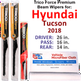 thumbnail image 1 of 2018 Hyundai Tucson Performance Beam Wipers (Set of 3) w/Rear Wiper, 1 of 3