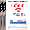 thumbnail image 1 of 2018 Infiniti Q70L Wiper Blades (Set of 2), 1 of 3