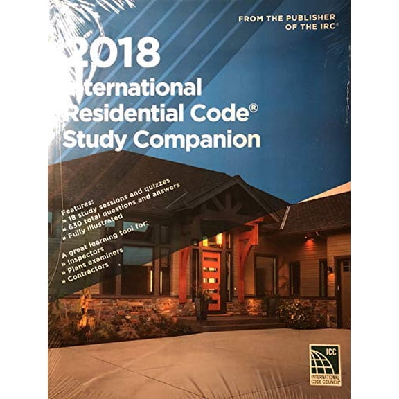 2018 International Residential Code Study Companion, 9781609837938, Paperback, 1